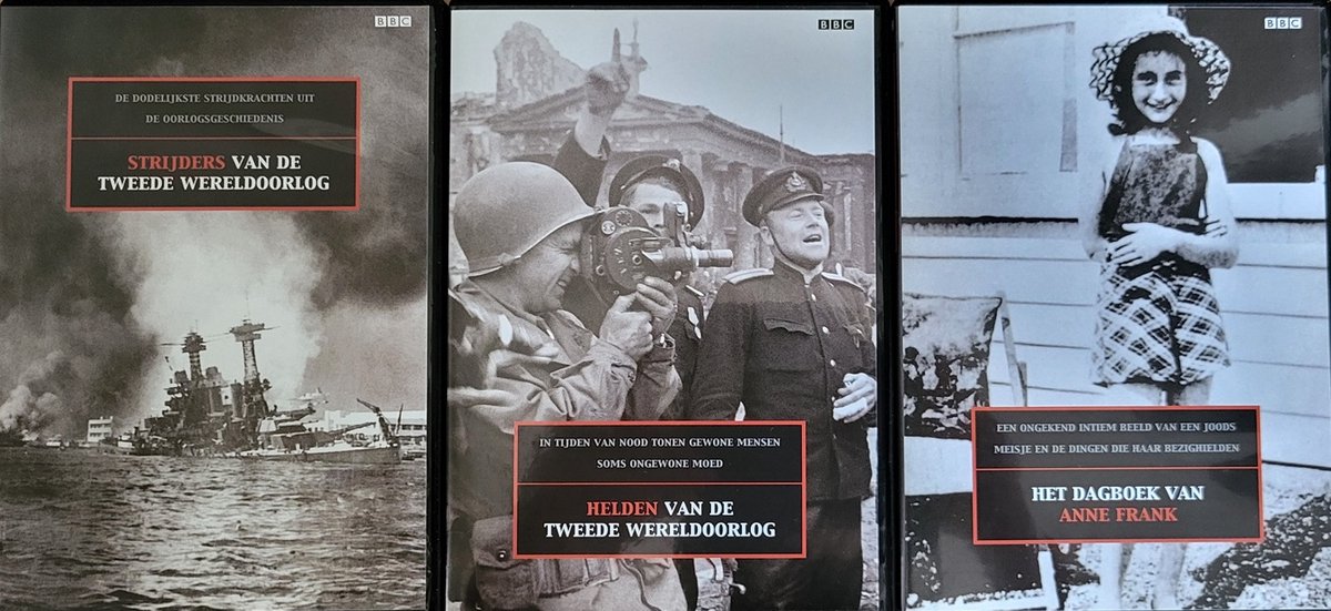 anna Frank, Strijders, Helden van de tweede wereld oorlog 3 dvd set