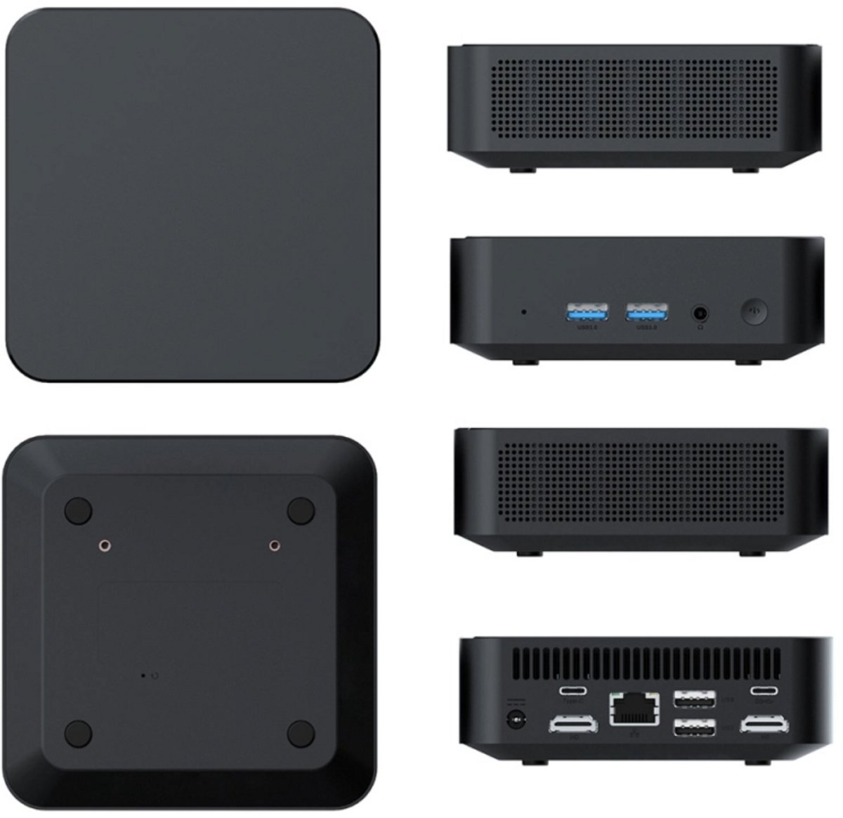 Soyo M4 Mini PC – Intel Alder Lake N150 – 12GB DDR4 – 512GB PCIe M.2 SSD – Windows 11 Pro – WiFi 6 & Bluetooth 5.2 – Ultra Compacte Desktop Computer Stil & Compact – Home Office / Media — afbeelding 2
