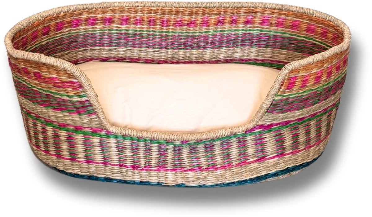 Maurette | Honden -en kattenmand | Geweven zeegras | Ibiza | Small