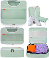 UP&GR8 Packing Cubes – Koffer Organizer Set (6-delig) – Sterke YKK Ritsen – Geschenkset - Turkoois