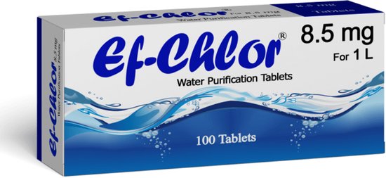 Ef-Chlor waterzuiveringstabletten | 100 stuks