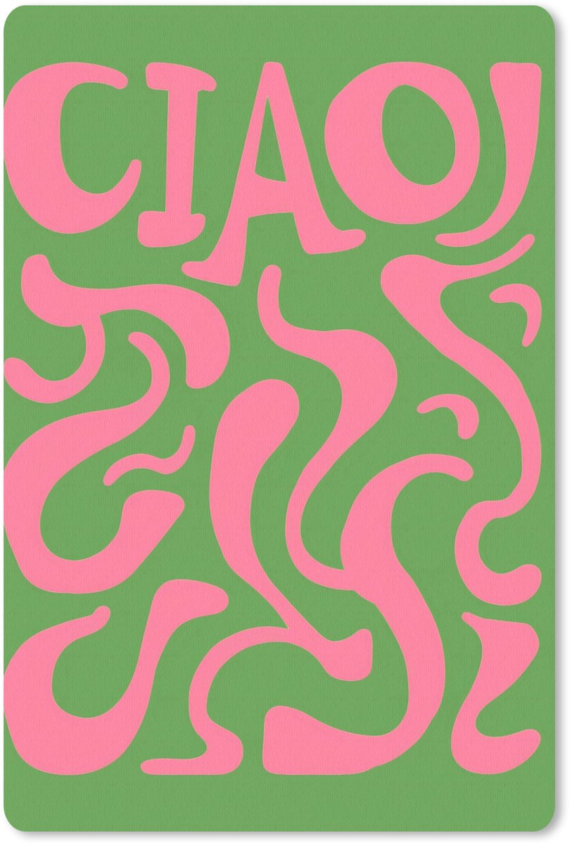 Muismat 18x27 cm - Mousepad Abstract - Roze - Ciao - Vormen - Muismatten