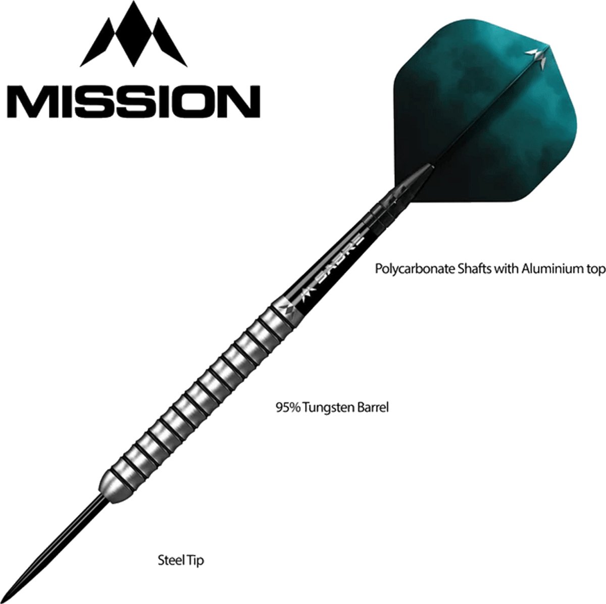Mission Lewis Gurney 95% - Dartpijlen 22 Gram