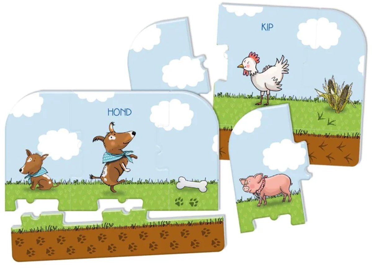 Clementoni Education - Fien en Teun Puzzelspel met Boerderijthema - Legpuzzel met Draaischijf - Het Leerzame Cadeautje - 3-5 jaar — afbeelding 11