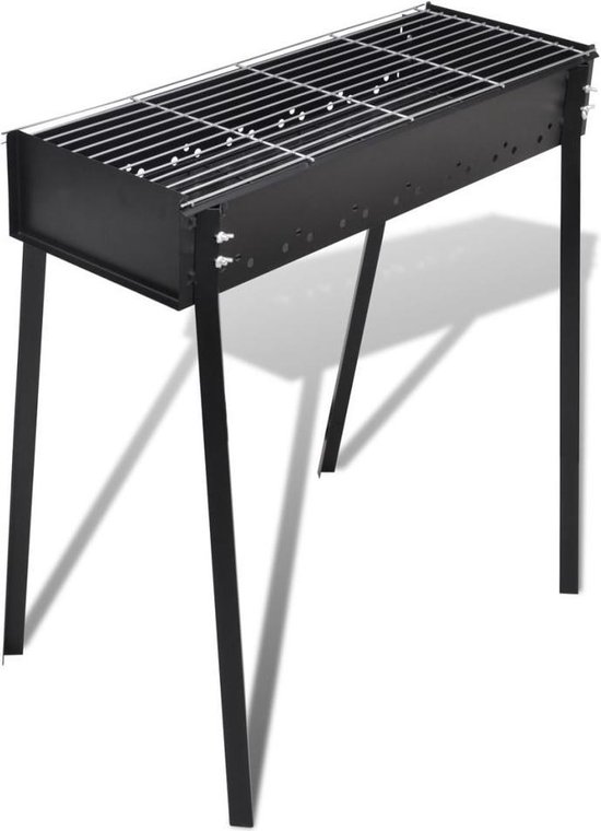 vidaXL Barbecue au charbon de bois - 75x28 - Noir | bol.com