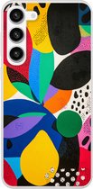 Coque de téléphone compatible avec Samsung Galaxy S23 Plus - Motifs - Points - Coloré - Siliconen