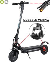 Techno MAX® - Elektrische Step met Voor/Achter Vering - Richtingaanwijzers - 25 km/u - Bereik tot 30km - Met Smart APP - 8,5” Anti-lek Banden - Zwart