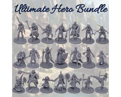 The ultimate hero bundle for all classes. Miniaturen voor gebruik in tafelblad-RPG-spellen, geschikt voor alle klassen. Essentiële kit voor elke speler of Dungeonmaster