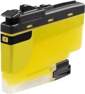 Gele inktcartridge met een zwart deksel en gele markering 'Y'.