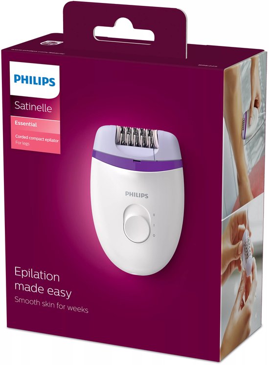Philips Satinelle Essential BRE225/0 - Compacte Epilator - met Snoer