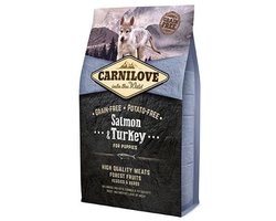 Hondenvoer Carnilove - Graanvrije Zalm en Kalkoen Puppy’s - 4kg Rijk aan Omega 3