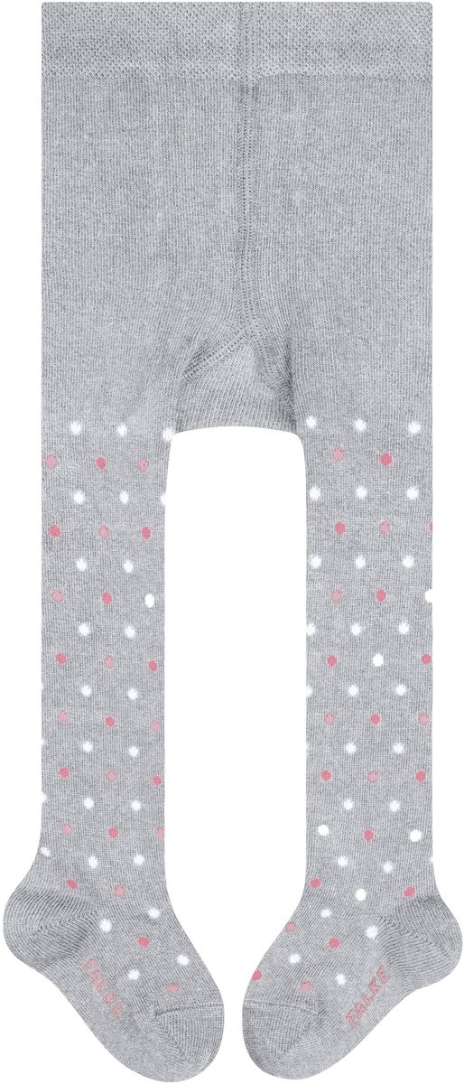 FALKE Little Dot slijtvast huidvriendelijk katoen panty baby grijs - maat 74-80