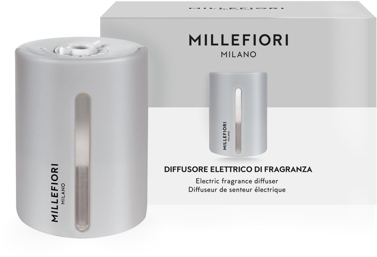 Millefiori Milano - Elektrische Geurverspreider - Pearl Grey - Stopcontact