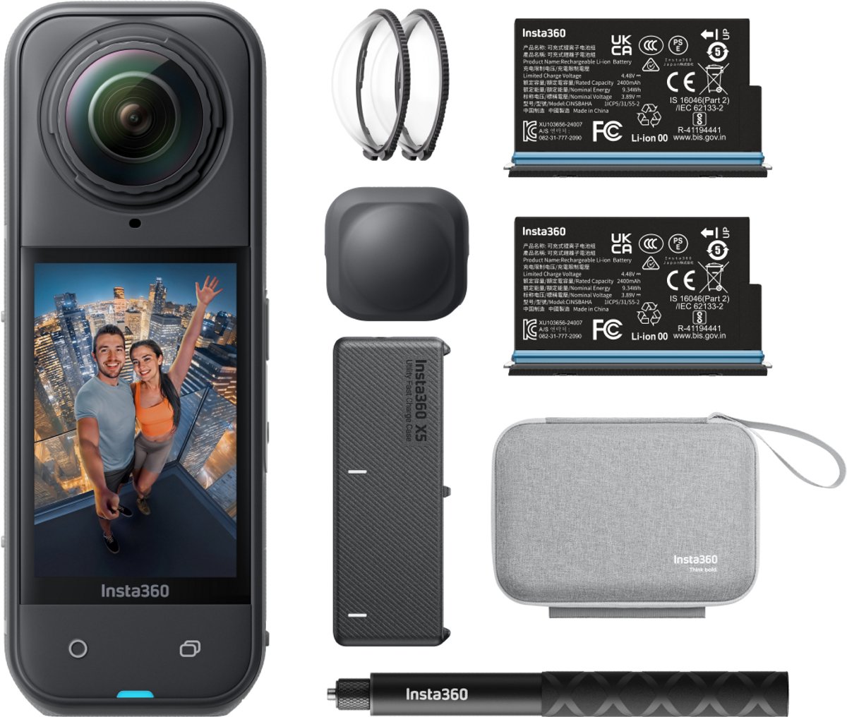 Insta360 X5 360-graden action camera Essential Bundle