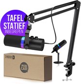 Bol.com SynergyX SonicFlex Pro ll Microfoon - USB Gaming Microfoon Met Arm XC7 - PC-Gaming - Geschikt voor PC/PS4/PS5 - RGB - Po... aanbieding