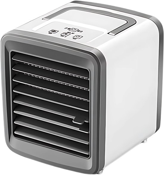 Mini Airco – Mobiele Airco – Ventilator – Aircooler – Koelsysteem – Luchtkoeler – Nachtlamp - Cadeau - Verrassing