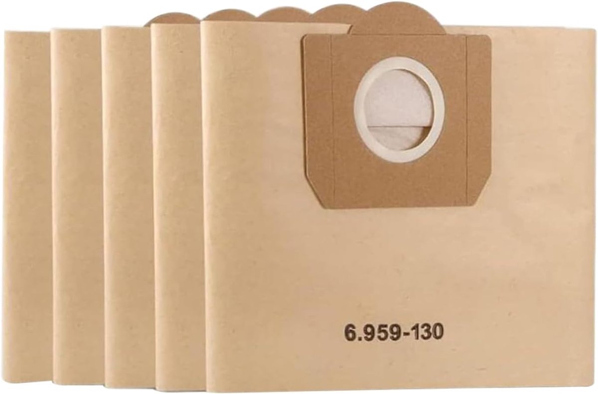 Famanu Papierfilterzak voor stofzuigerzakken WD3, 5 stuks