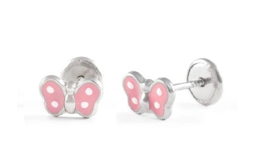 Boucle D'oreille Papillon CZ - Piercing Plat, Boucle D'oreille Helix - Boucles D'oreilles Tiny Butterfly - Boucles D'oreilles Minimalistes - Papillon D'or - 925 Argent - France