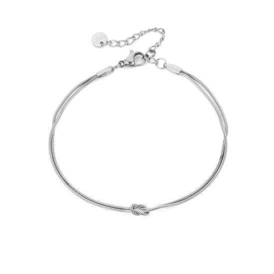 Bracelet avec bouton argent JE17779