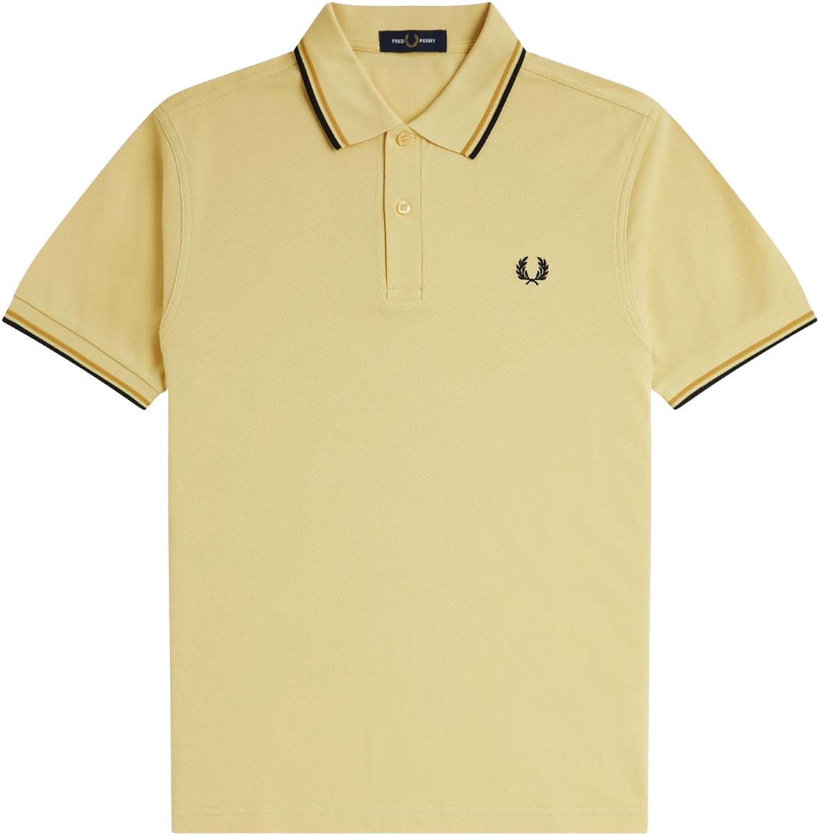 Fredperry Fp Twin Tipped Shirt Fred Perry Shirt Streetwear Volwassen Goud