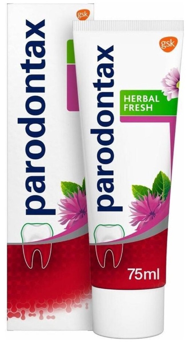Parodontax - Tandpasta - Herbal Fresh - Bergamot & Mint - 75ml x 12