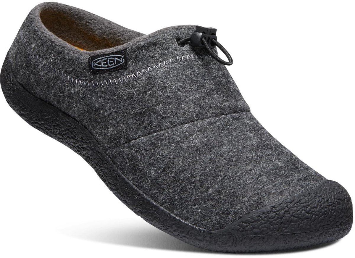 Keen - Howser III Slide Heren Instappers Vilt Charcoal Grey Felt/Black - Maat 44