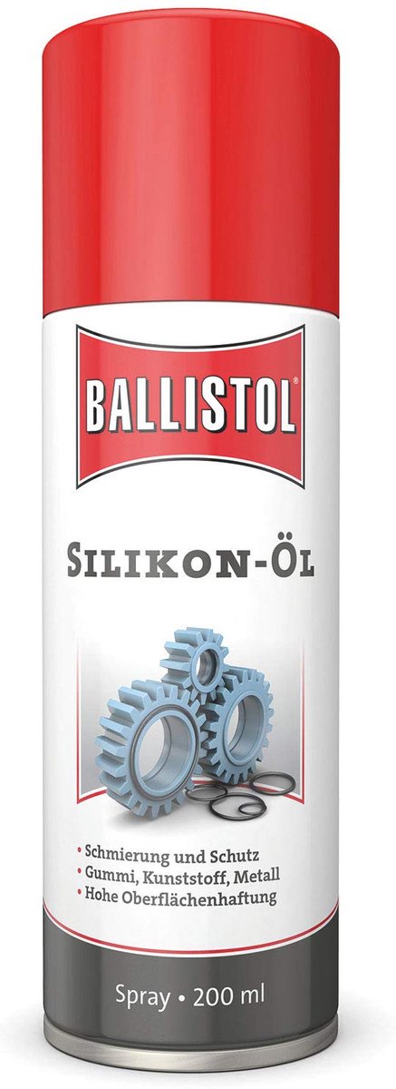 Honsell - Ballistol siliconenspray, speciale siliconenolie voor de pouring-technologie en de acrylstroom-technologie, maar ook als smering en bescherming Spuitfles. 200 ml multicolor