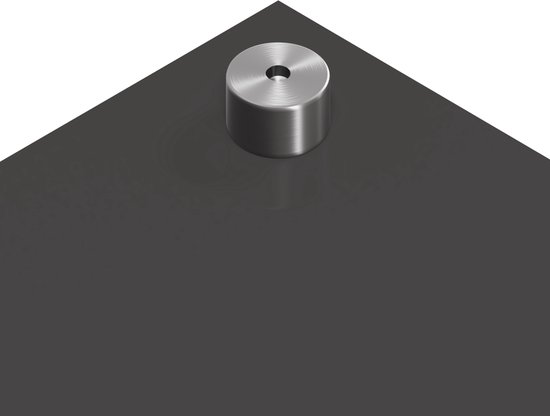 vidaXL - Cuisine - Dosseret - Gris foncé - 110 x 40 x 0,6 cm - Verre Glas