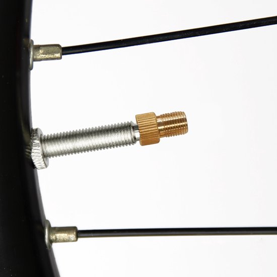 Fiets ventieladapter set - met afdichtring - recht patroon - voor auto/fiets pomp - veelzijdig - universeel - zwart - Ø7.6cm - 1 stuk — afbeelding 5