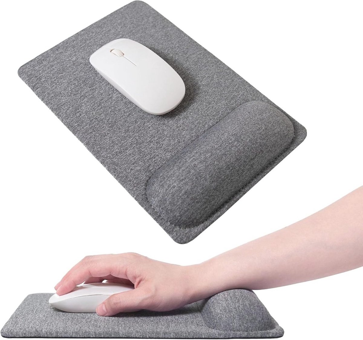 Ergonomische Vergroot Muismat met Polssteun en Antislipbasis voor Thuis en Kantoor - Lichtgewicht en Comfortabel