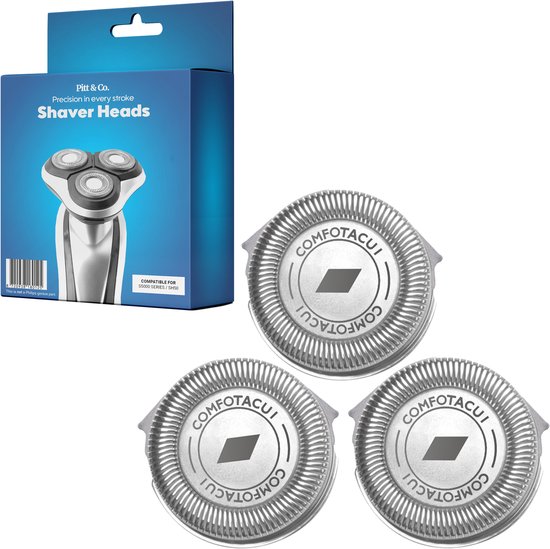 3 Scheerkoppen geschikt voor Philips 5000 serie SH50/50 – Scheerkoppen set – Scheer opzetkoppen – 3 stuks