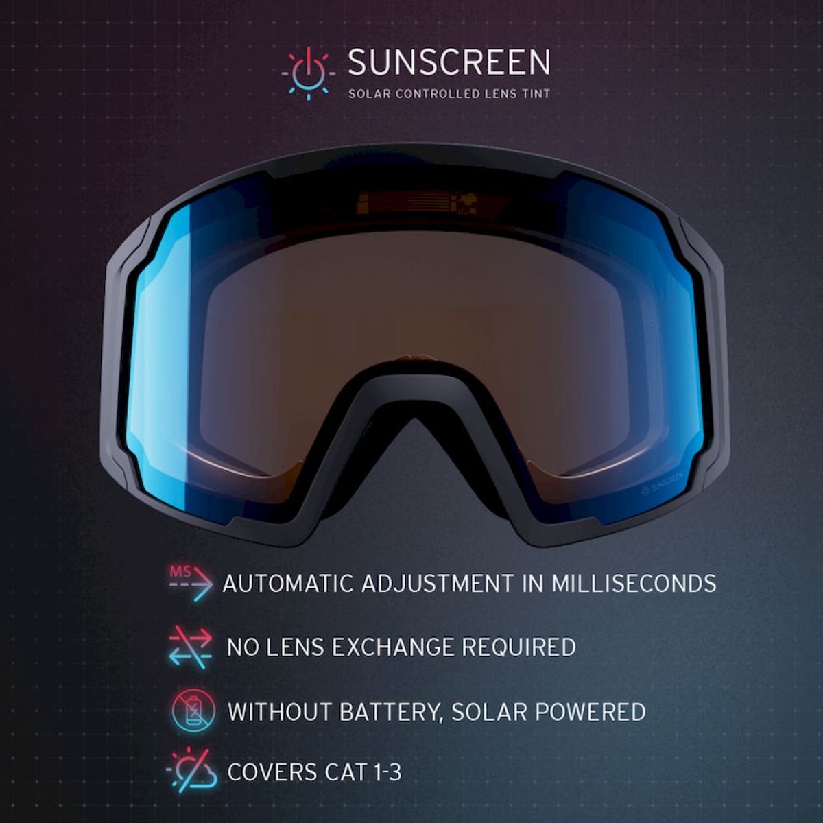 HEAD - neves sunscreen - Skibril - Blauw