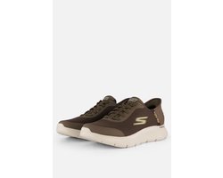 Skechers Slip-ins Go Walk Flex - Hands Up - Heren Instappers - Bruin