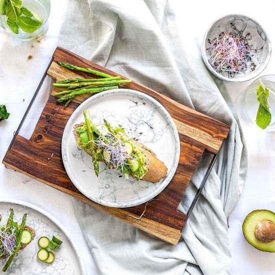 Bowls and Dishes Pure Rose Wood Duurzame Borrelplank Serveerplank