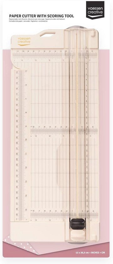 Vouw- En Snijplank DIN A4 – Papiersnijder Met Vouwfunctie, Multifunctioneel, Voor Kaarten, Enveloppen En Dozen, Inklapbaar, Wit, ABS