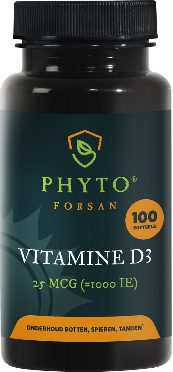Goedkoopste Vitamine D3 25 mcg 100 softgels
