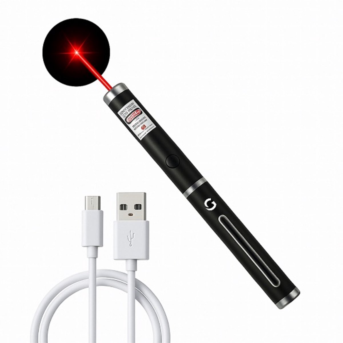 Professionele Laserpen | USB | Oplaadbaar - Rood - Laserlampje - Laserpointer Kat - Laser - USB Rechargeable - CE Certificaat - Laser-pointer Lange Afstand, Laser-pointer Pen, TV Led Lcd - AA Batterijen - Batterijen inbegrepen