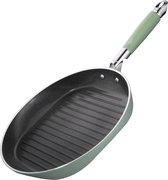 Primecook - ronde grillpan met deksel - Ø 30 cm - PFAS-vrij - slijtvaste EcoShield anti-aanbakcoating - geschikt voor inductie, oven en gas