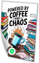 Koffie en chaos kunstposter - Chaos posters - Poster boeken - Digital Art - Wandposters - Kunstposters - poster 60x90 cm