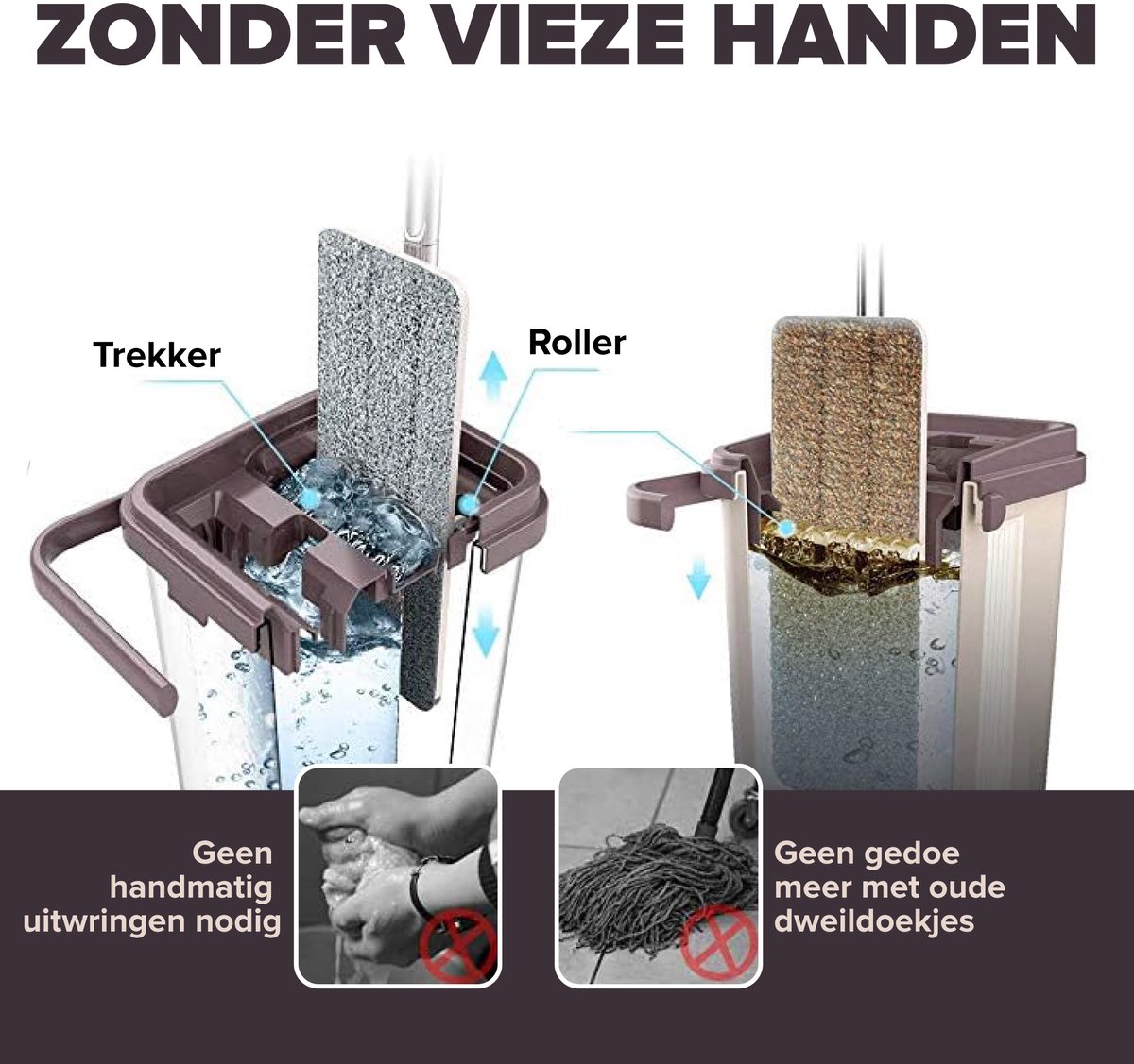 Mevsim Store Barry - Platte Microvezel Mop met Emmer thumbnail 2