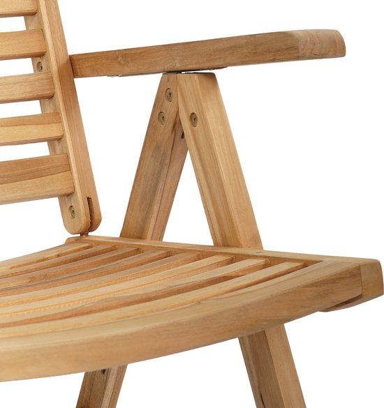 vidaXL - Chaises de jardin - 2 pièces - Bois de teck Massief