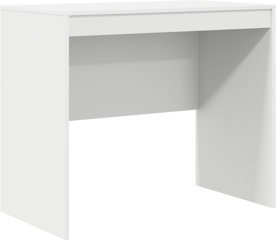 vidaXL Bureau 90x45x76 cm bewerkt hout wit