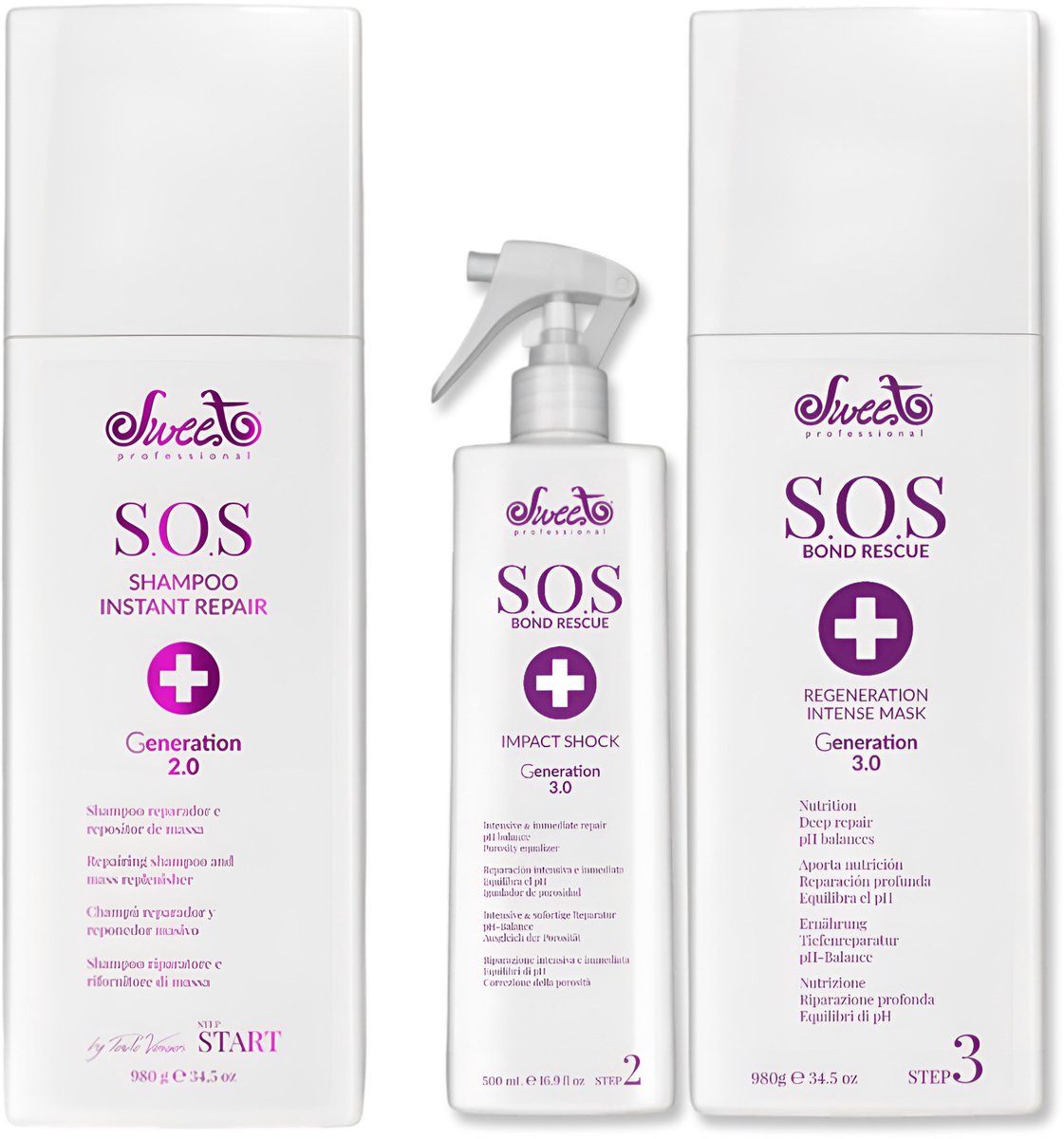 Sweet Professional S.O.S Hair Treatment Set 1.2.3