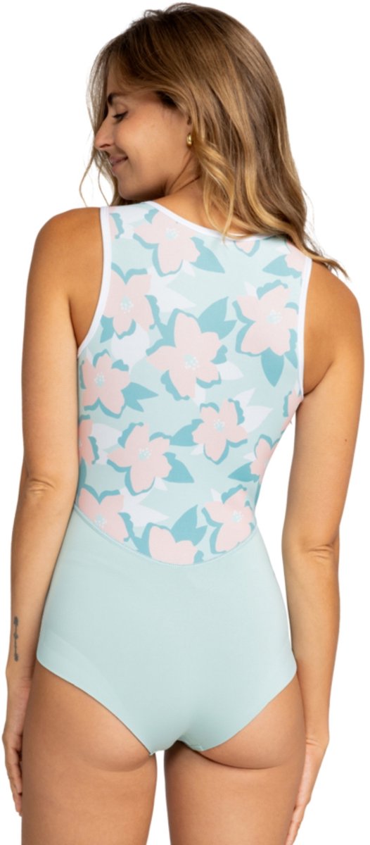 2025 Roxy Dames Rise 1mm One Piece Short Jane Wetsuit - Har