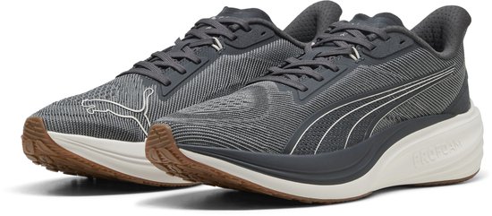 Chaussures de sport unisexes PUMA Darter Pro - Gris écho- White chaud