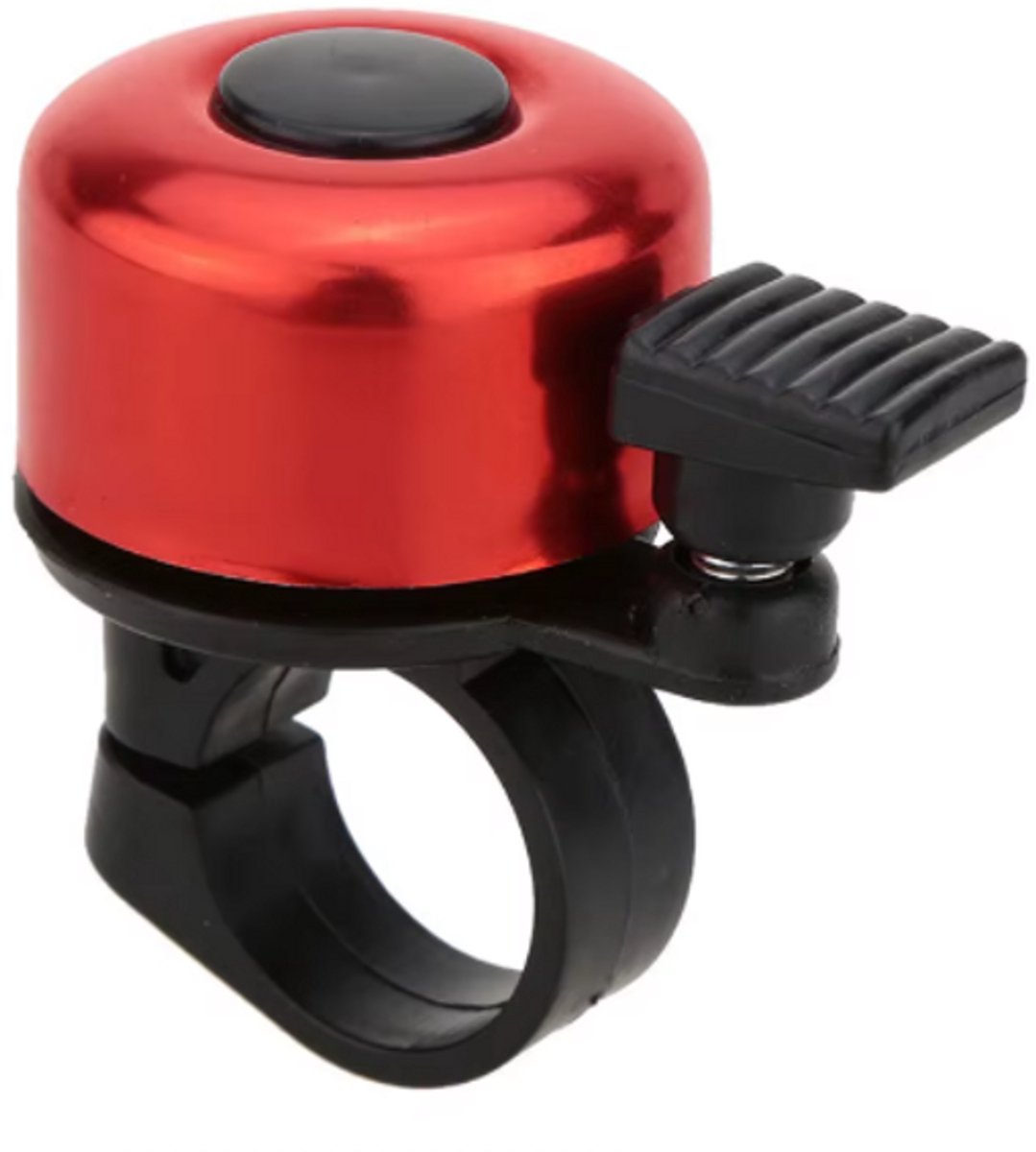 Rieba® Fietsbel Universeel - Met Veerklepel - Bel Fiets Gekleurd - Binnendiameter 2.22 cm – Kleur Rood