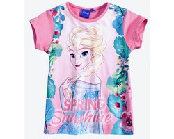 Disney Frozen T-shirt - Spring Sunshine - roze - Maat 98 (3 jaar)