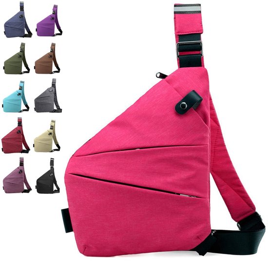 Foto: Ibenzoa robuuste en antidiefstal bodybag voor dames veilig reizen