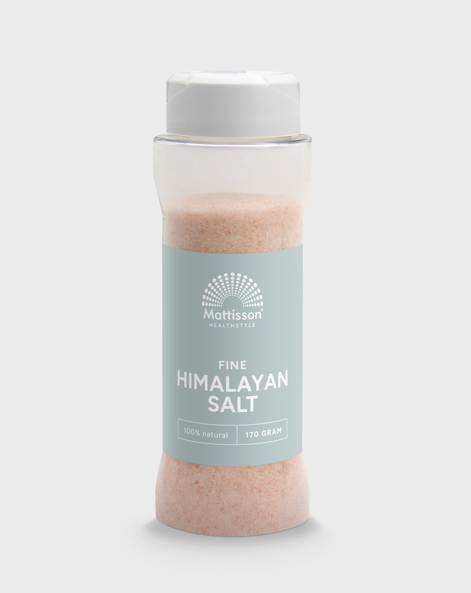 Goedkoopste Mattisson - Himalaya Zout Fijn - 100 Natuurlijk - Kruiden & Specerijen - Strooibus 170 Gram