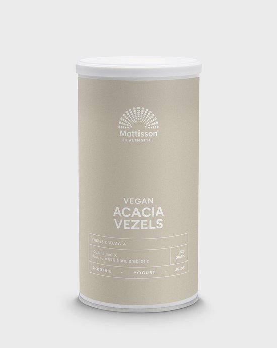 Mattisson - Vegan Acacia Vezels - 83% Vezels - Acaciavezels Voedingsvezels Supplement - 220 Gram